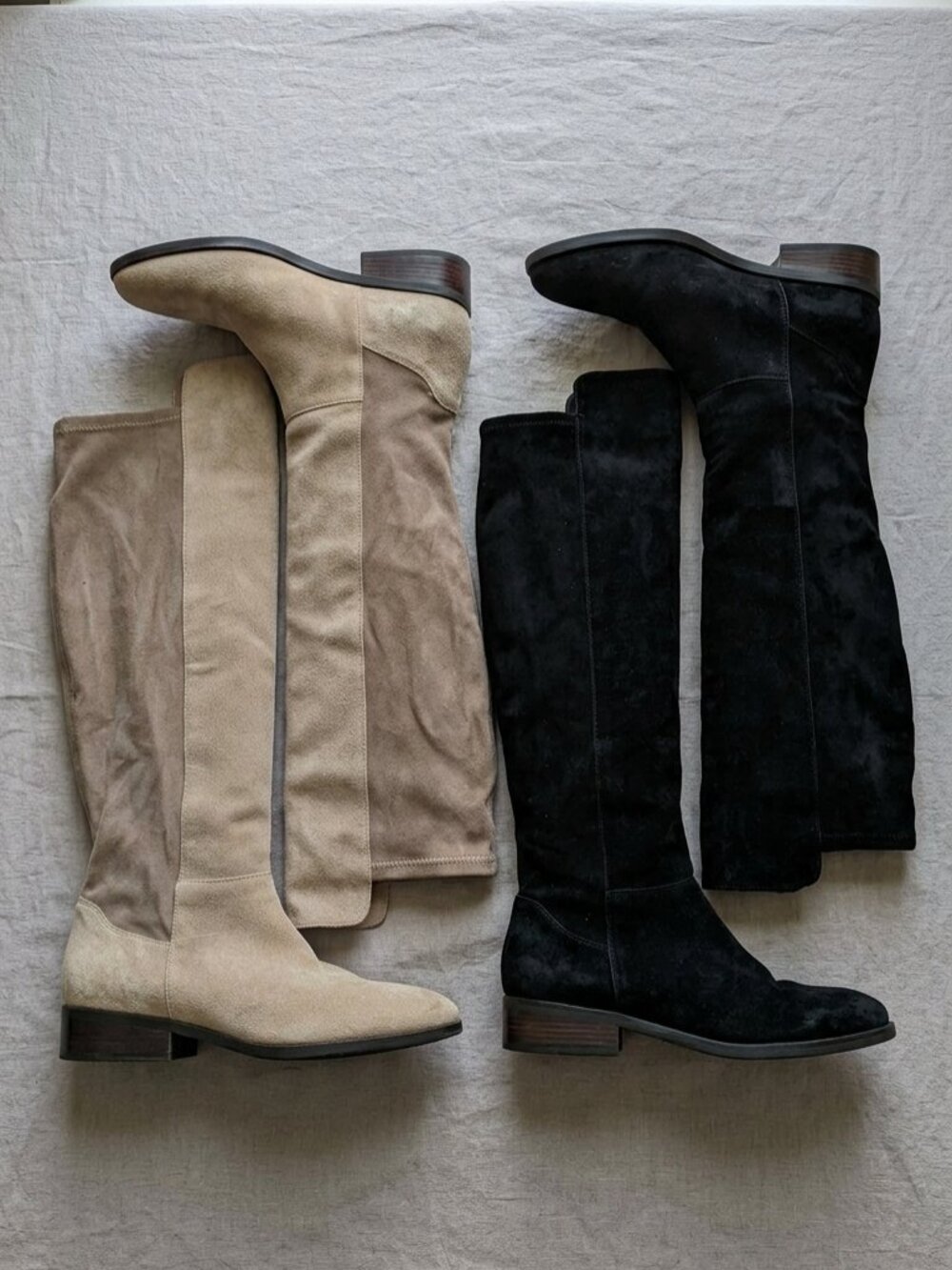 Lucky Brand Women's Black and Tan Boots Bundle Set